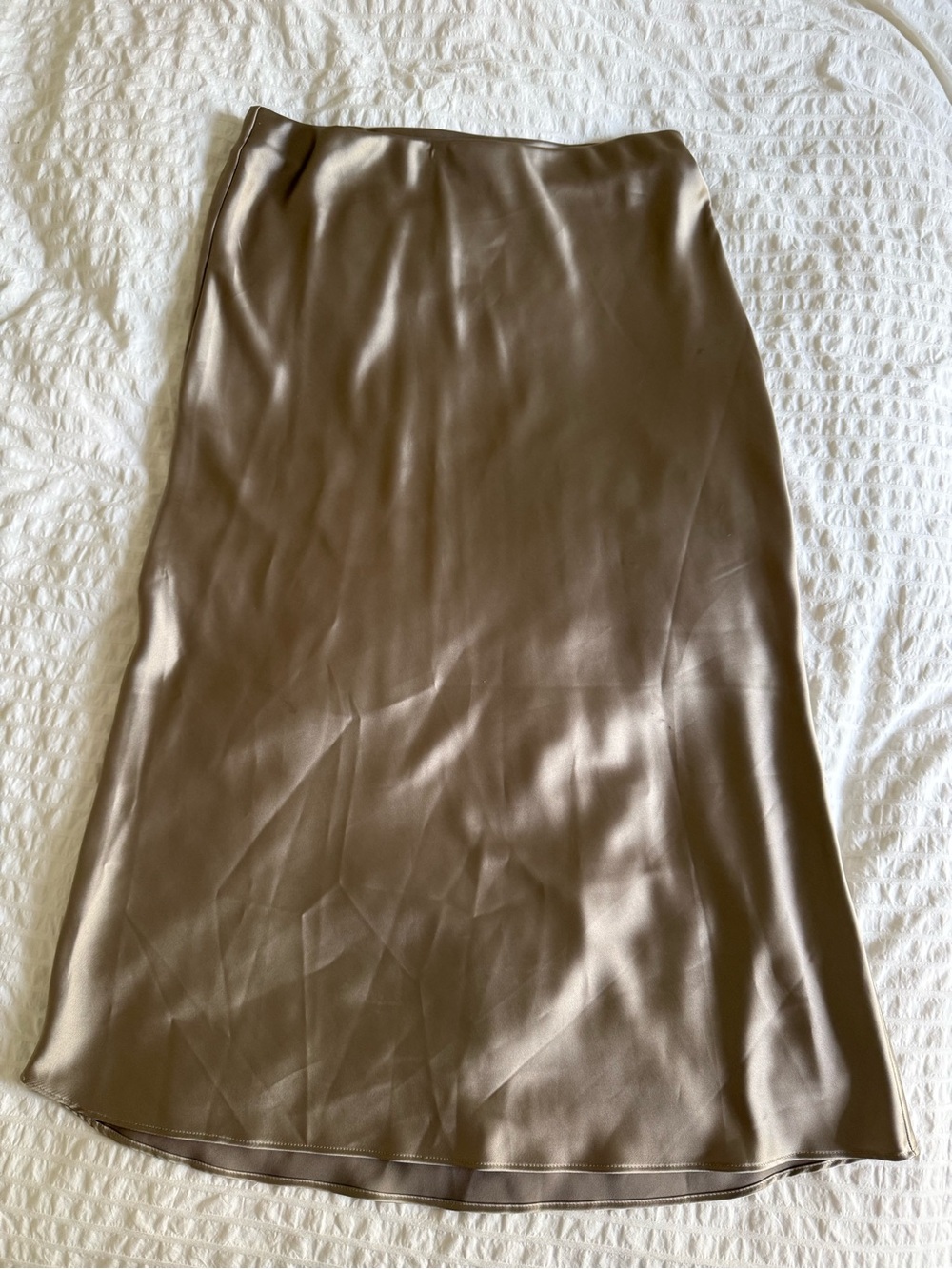 Zara Satin Midi Skirt
